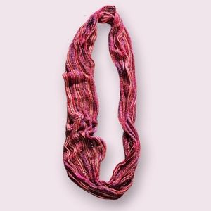 Pink glitter infinity scarf